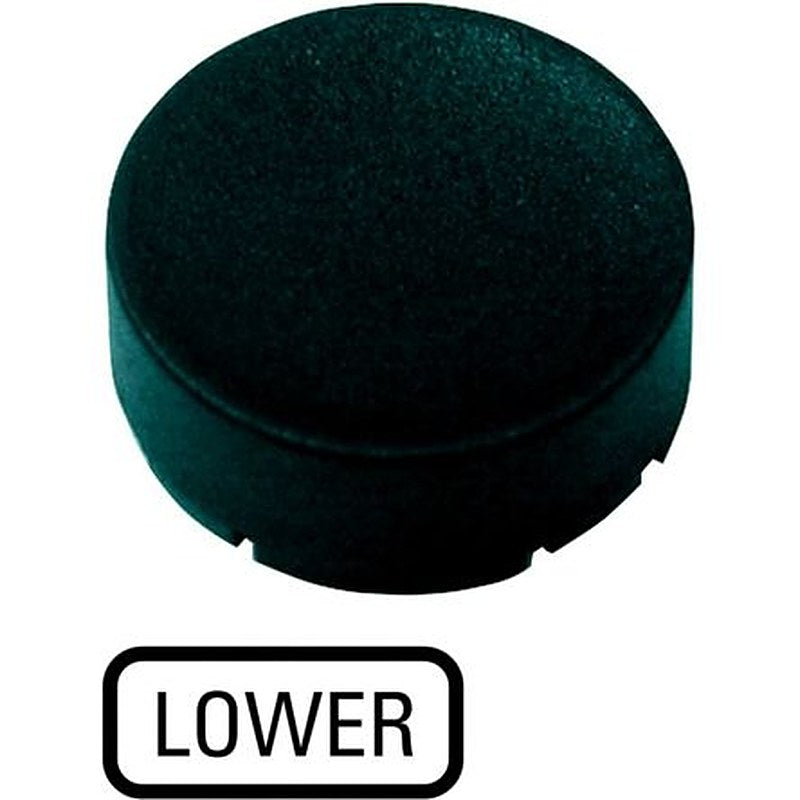Eaton Button Plate for Use with Push Button, Pre-printed "Right/Slow, Right Arrow, Emergency Stop, Stop, Rotation to