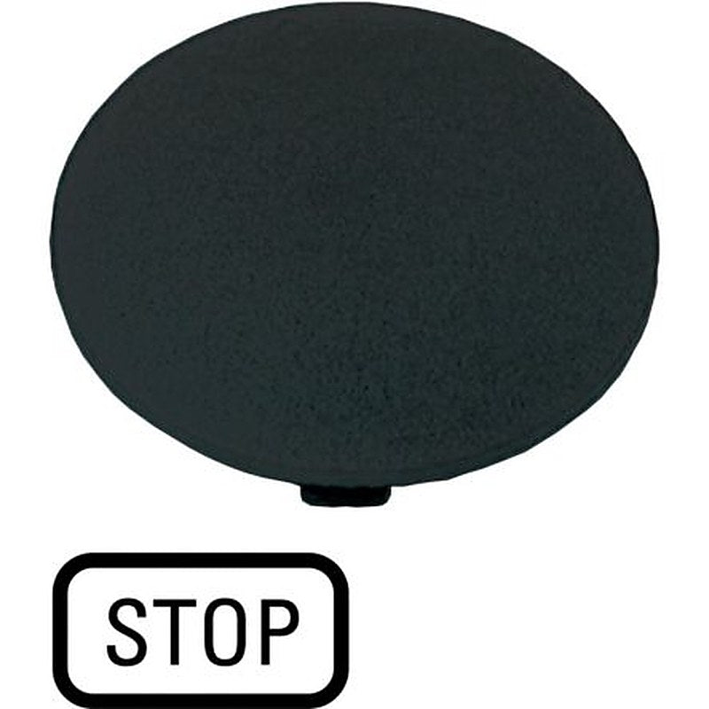 Eaton Button Plate for Use with Push Button, Pre-printed "Stop