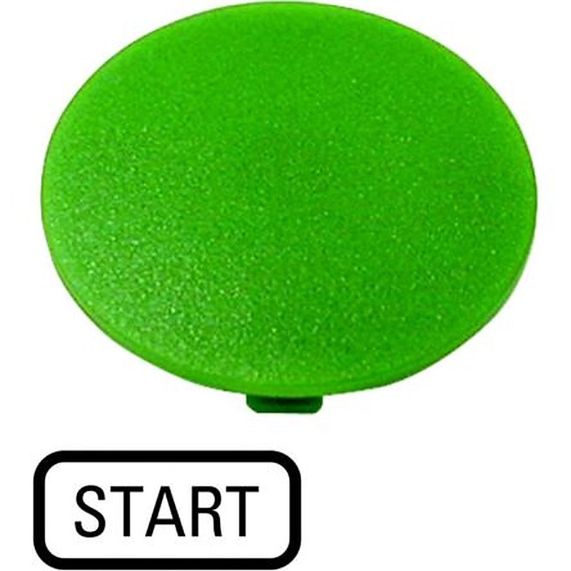 Eaton Button Plate for Use with Push Button, Pre-printed "Start