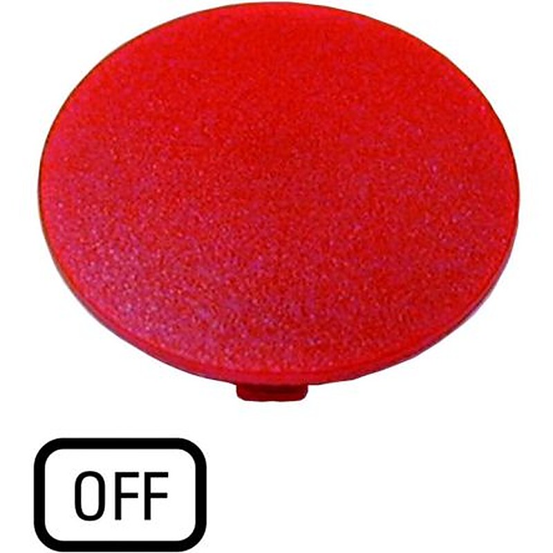 Eaton Button Plate for Use with Push Button, Pre-printed "OFF