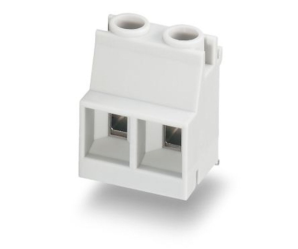 Phoenix Contact MKDSO 2.5 HV/2R-7.5 KMGY Series PCB Terminal Block, 2-Contact, 7.5 mm Pitch, 1 Row