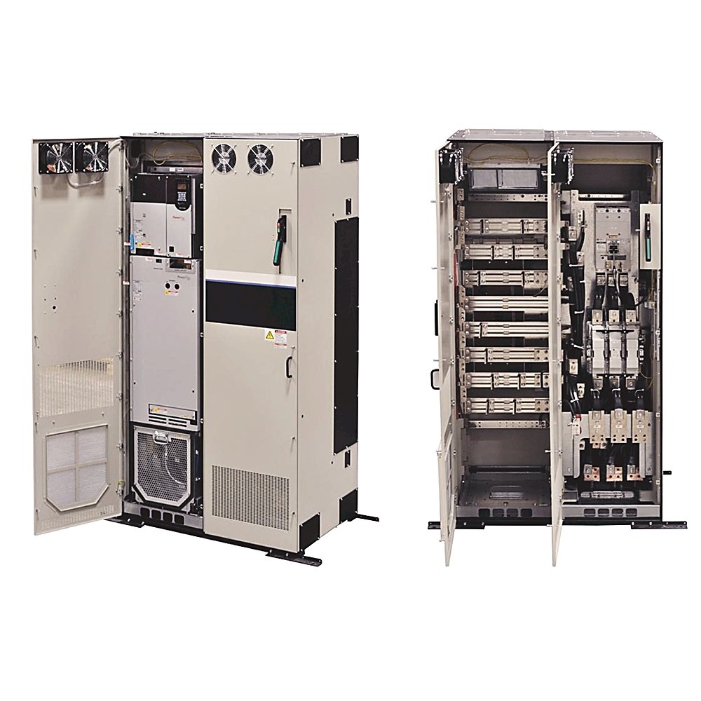 PowerFlex 755 Packaged Drive, Air Cooled, AC Input with Precharge, B: UL Type 1 / IP20, 600mm Deep MCC Style, 400 VAC, 3 PH, 1090A, 630 kW Normal Duty, Frame 9, Filtered, CM Jumper Installed, No DB, Door Mounted IP54 HIM