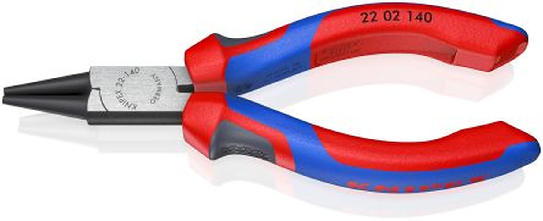 Knipex 1-Piece Round Nose Plier Round, 140 mm Overall, 28mm Jaw