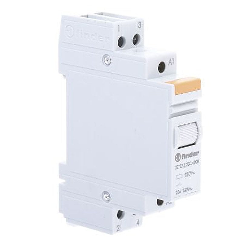 Finder DIN Rail Relay, 230V ac Coil, 20A Switching Current, 2 NO