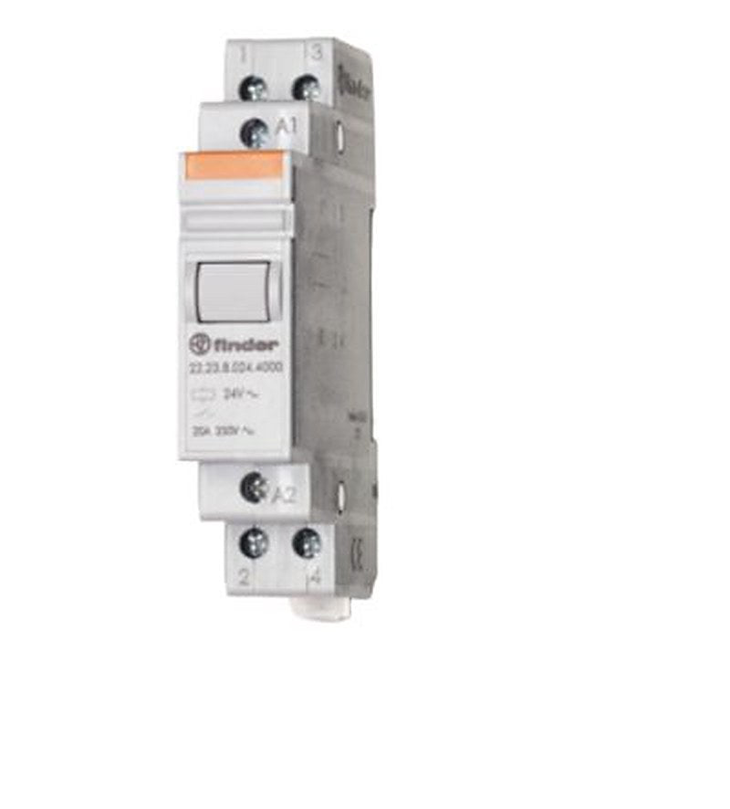 Finder DIN Rail Non-Latching Relay, 12V Coil, 20A Switching Current