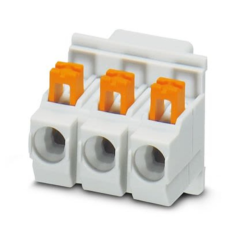 Phoenix Contact PCB Terminal Block, 3-Contact, 7.5 mm Pitch, Wave Soldering Mount, 1 Row
