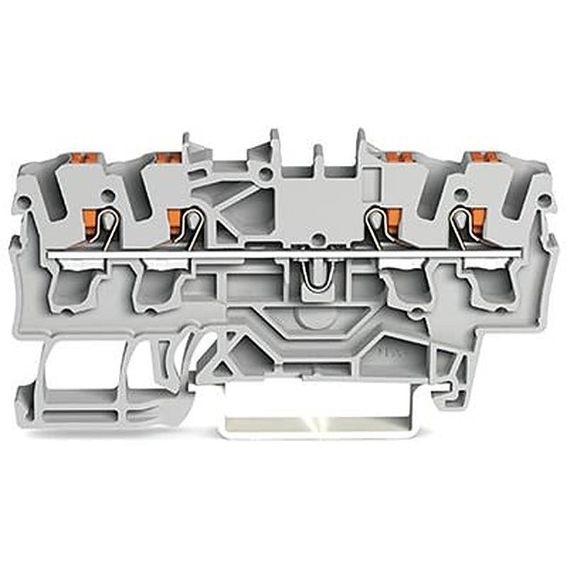 WAGO TOPJOB S Series DIN Rail Terminal Block Black, 2.5mm², 1-Level, Push-in, IECEx/ATEX/CSA