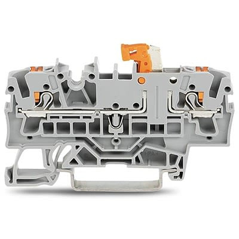 WAGO TOPJOB S Series Test Disconnect Terminal Block Grey, 2.5mm², 1-Level, Push-in, IECEx/ATEX/CSA
