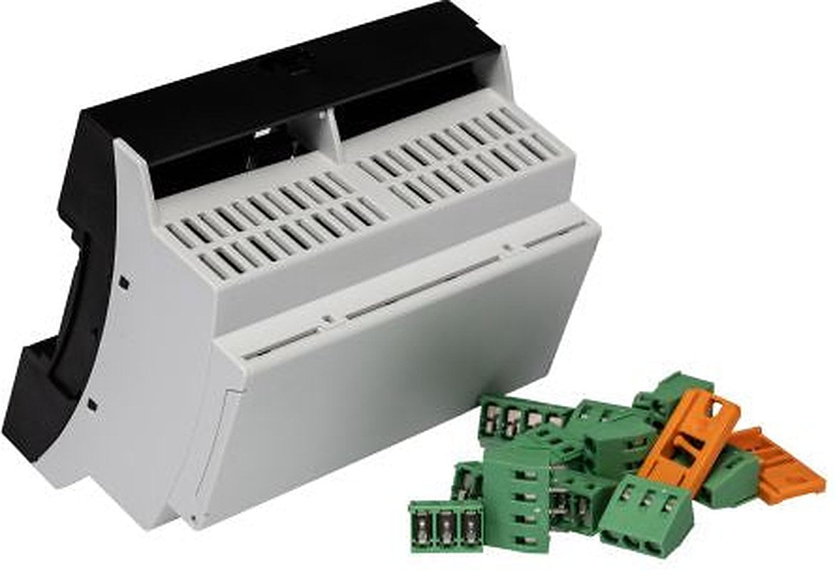 Phoenix Contact Vented Enclosure Type BC Series, Polycarbonate 62.2 mm 89.7 mm DIN Rail Enclosure Kit 107.6mm
