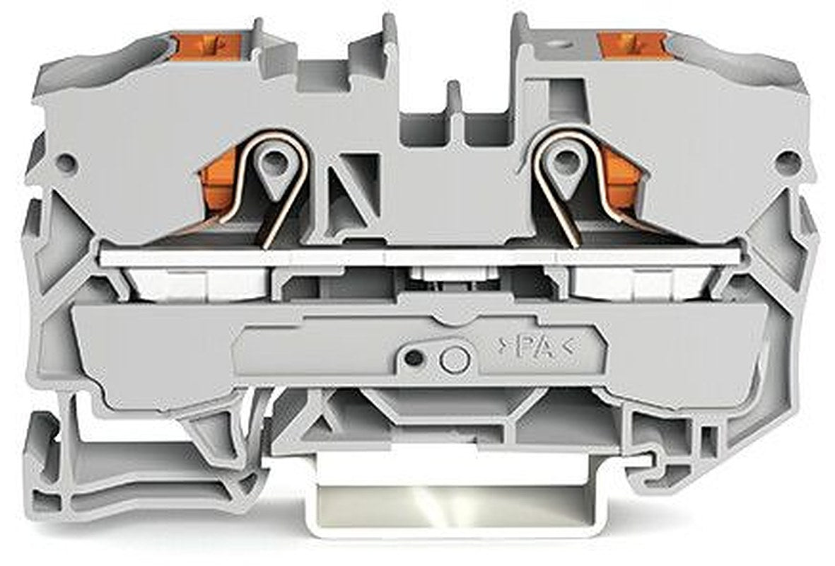 WAGO 2210-1201 Feed Through Terminal Block Grey, 10mm², 1-Level, Cage Clamp, ATEX, IECEx