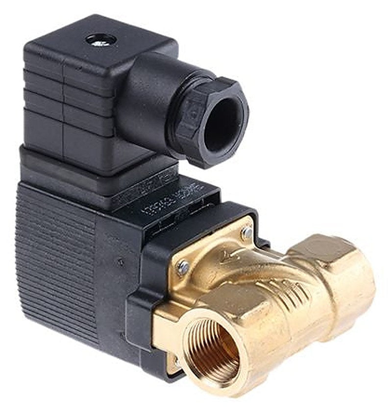 Burkert Solenoid Valve 221599, 2 Port, NC, 24V ac 9.53 mm, 9.53 mm
