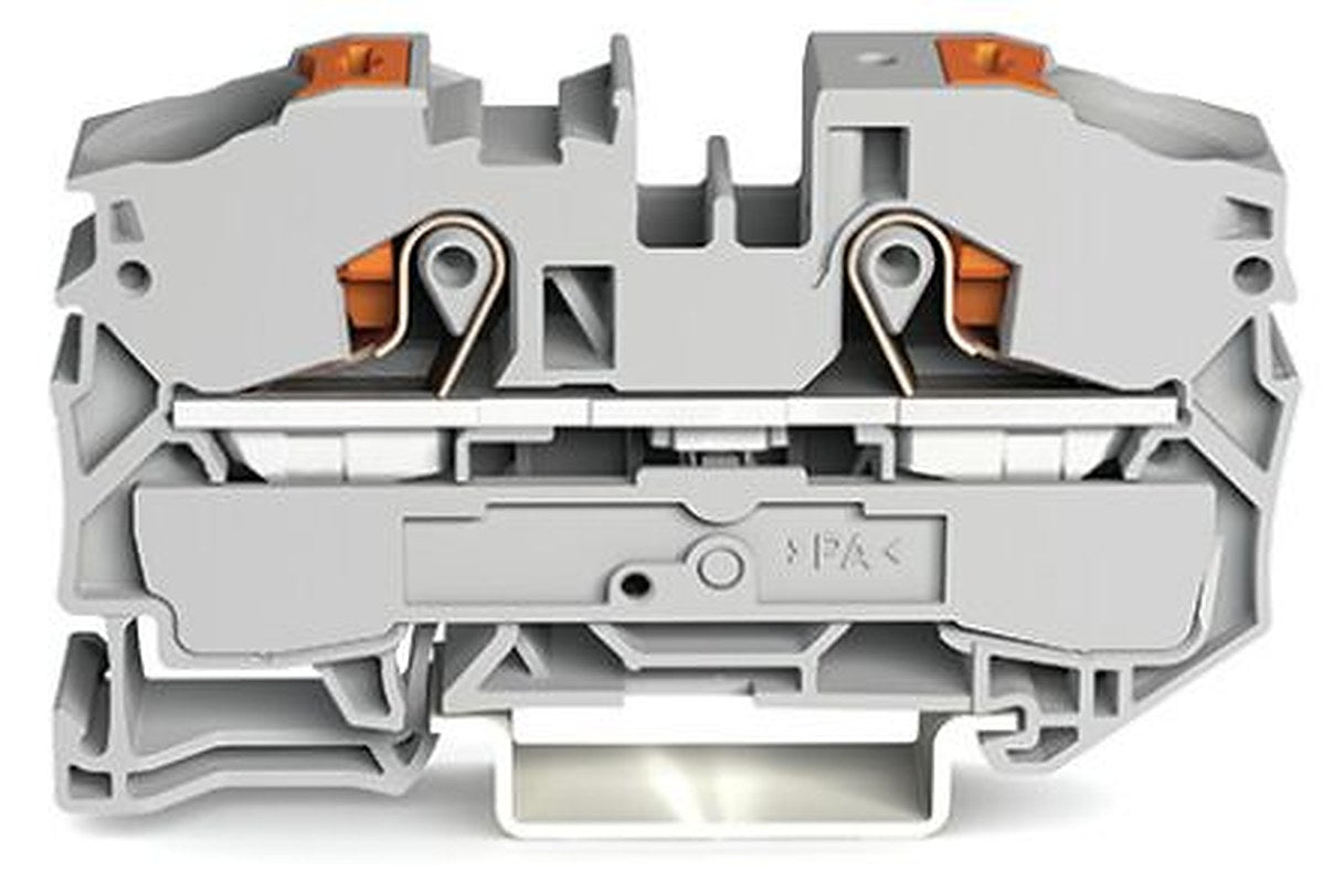 WAGO 2216-1201 Feed Through Terminal Block Grey, 16mm², 1-Level, Cage Clamp, ATEX, IECEx
