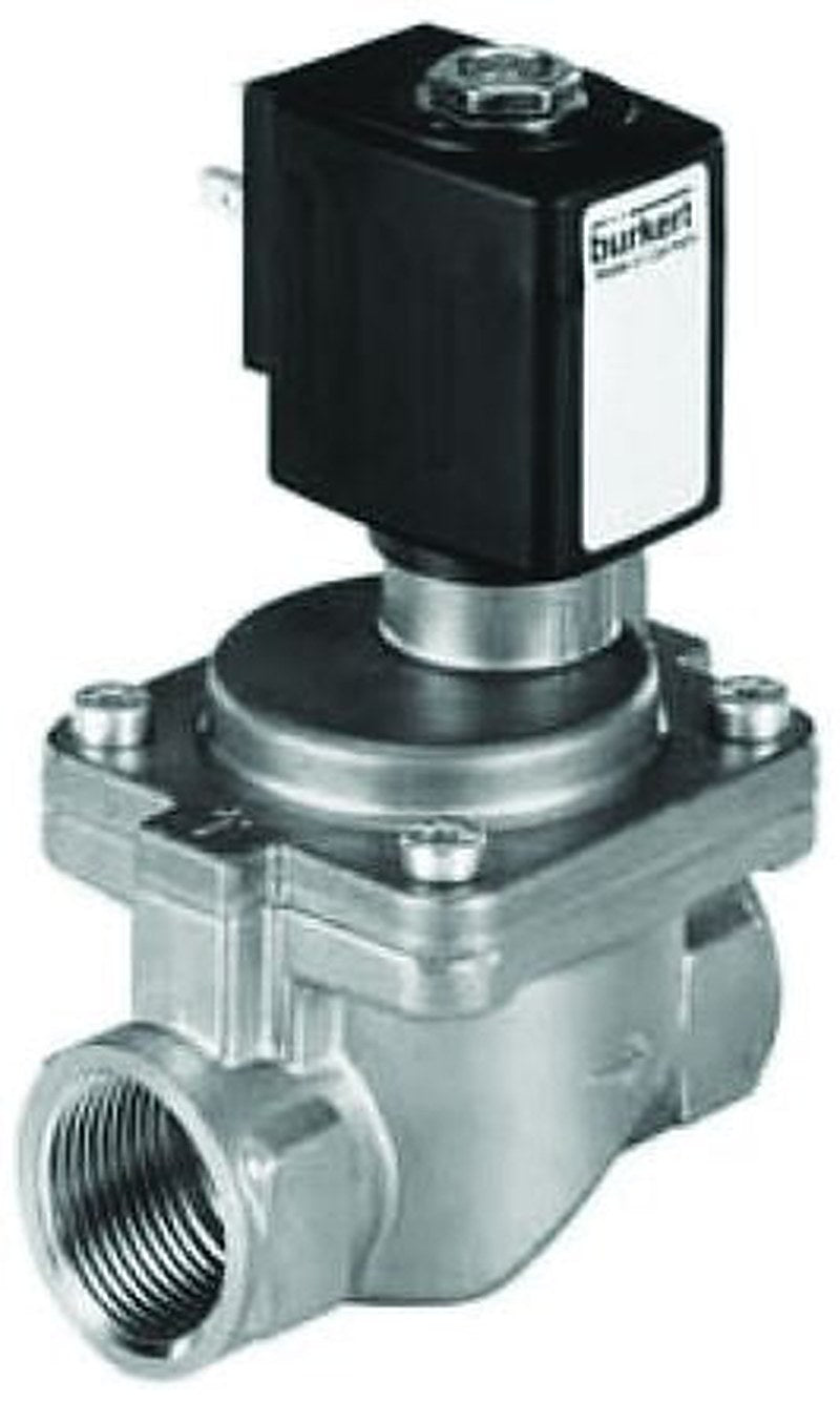 Burkert Solenoid Valve 222004, 2 Port, NC, 24V dc