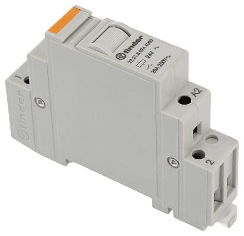 Finder DIN Rail Monostable Relay, 24V ac Coil, 20A Switching Current, SPST