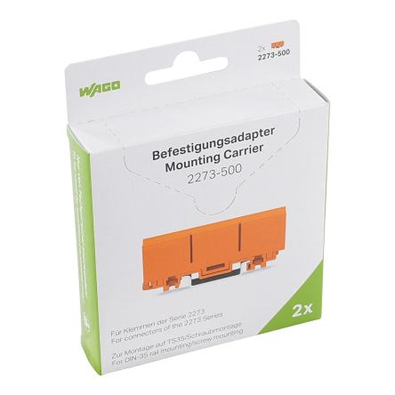 WAGO, 221 Polyamide Mounting Carrier for use with Terminal Bloack