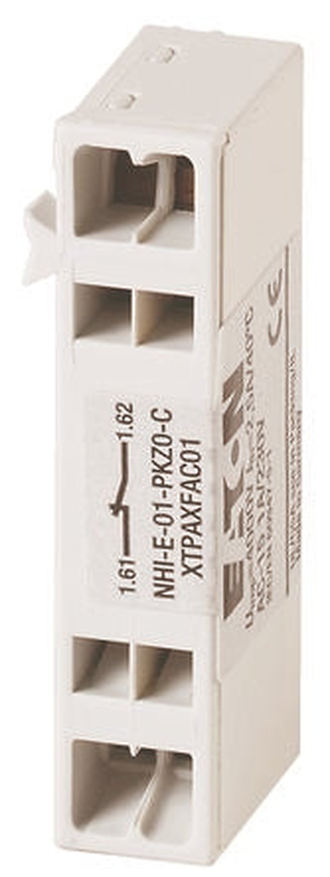 Eaton Auxiliary Contact, 1 Contact, 1 NC, NHI, Front, 1 A, 440V, 229682 NHI-E-01-PKZ0-C