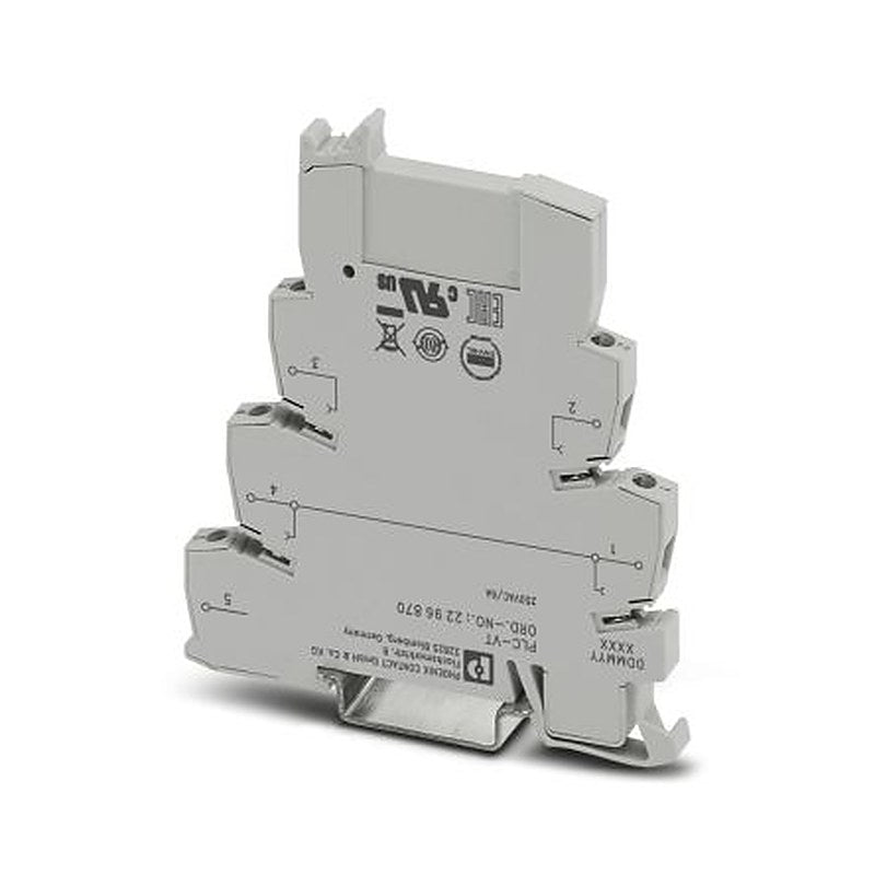 Phoenix Contact 2296870 PLC Series Feed Through Terminal Block Grey, 2.5mm², Screw