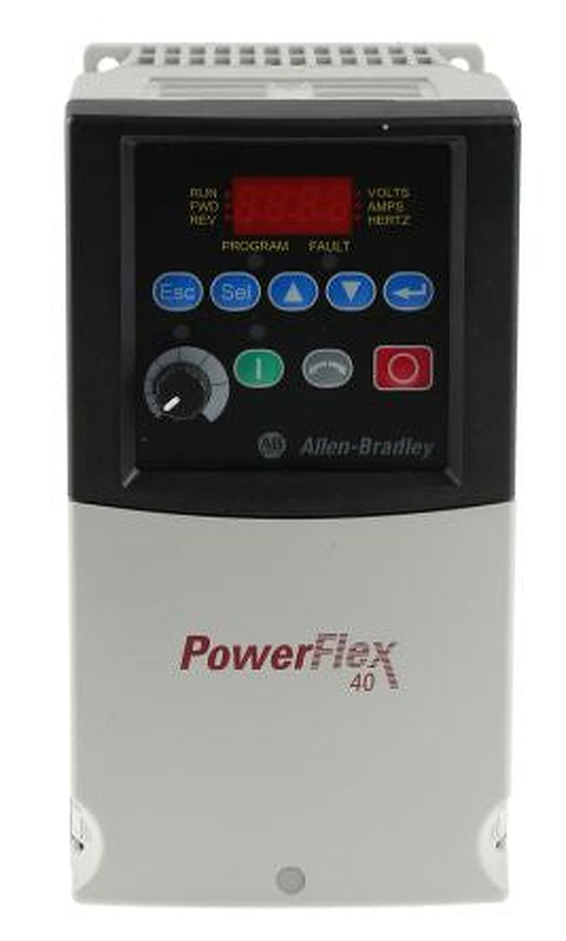 Allen Bradley Inverter Drive, 2.2 kW, 3 Phase, PowerFlex 40 Series