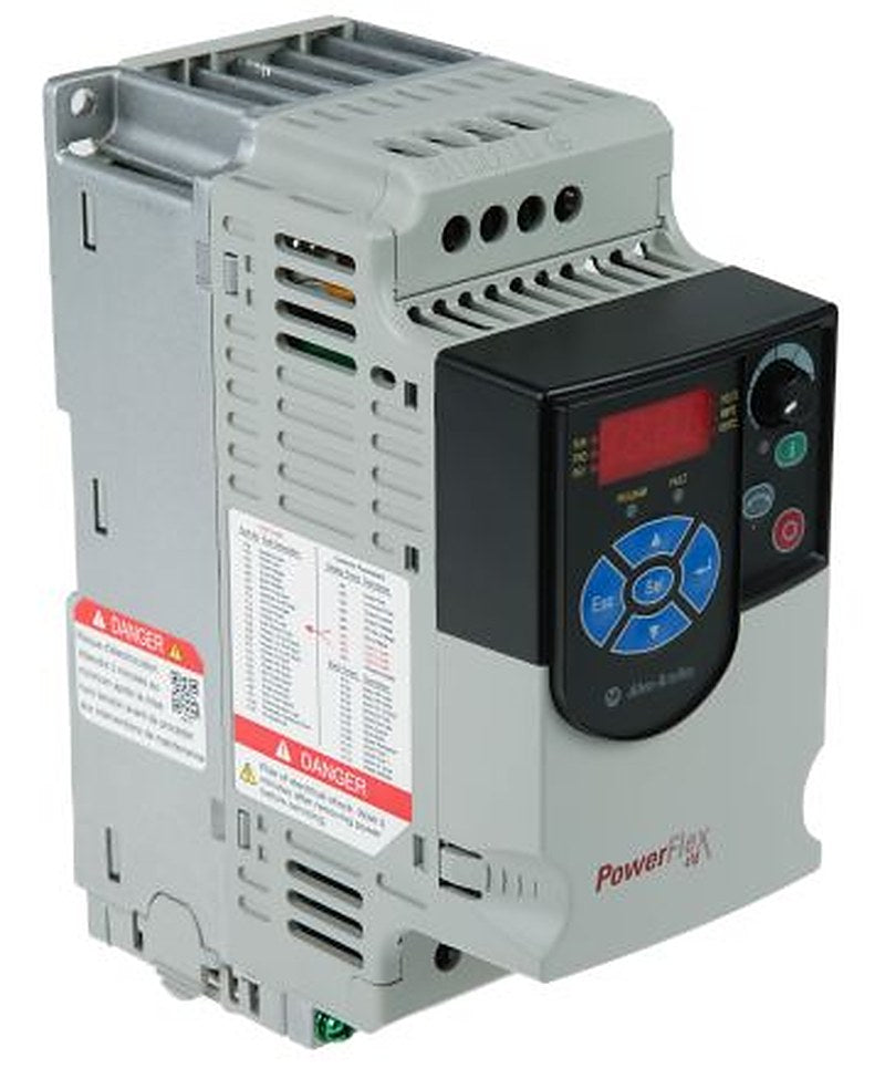 Allen Bradley Inverter Drive, 0.2 kW, 1 Phase, PowerFlex 4M Series 240V ac 1.6 A
