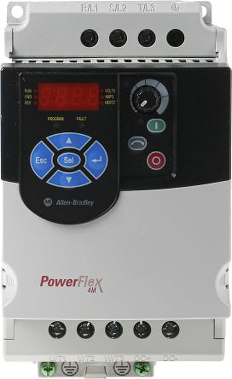 Allen Bradley Inverter Drive, 2.2 kW, 3 Phase, PowerFlex 4M Series 480V ac 6 A