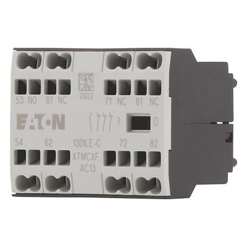 Eaton Auxiliary Contact, 4 Contact, 1 NO/3 NC, Front, 2.5 A, 300V, 230259 13DILE-C