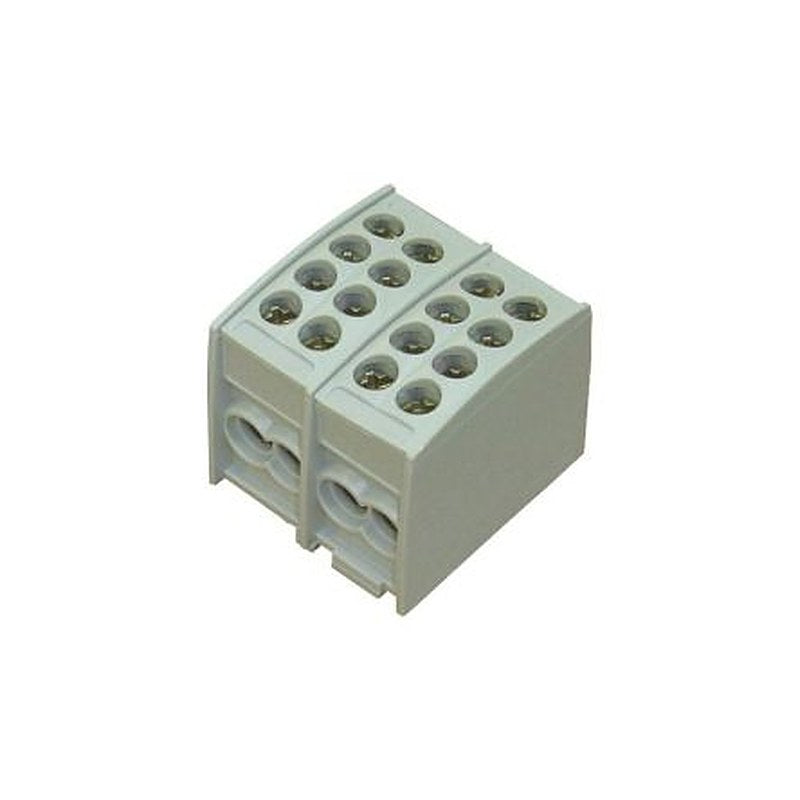 Eaton, ZSD 8 Way Crimp Terminal Housing, 70 mm Tab Size, Grey