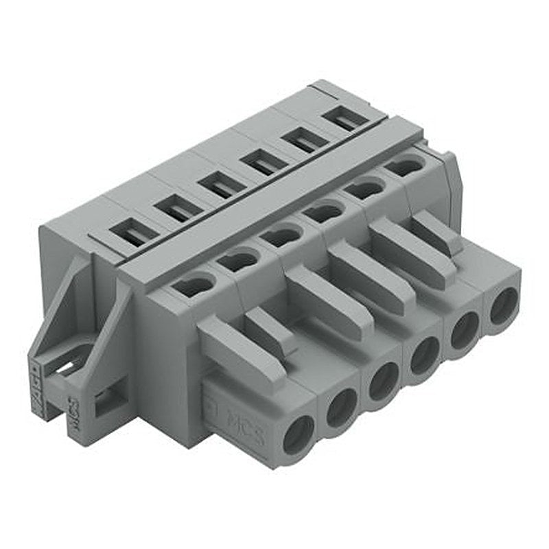 WAGO 231 Series Feed Through Connector Female Cage Clamp, 6-Pole, 16A, 6-Way