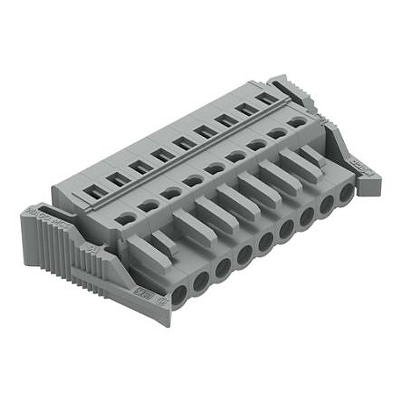 WAGO 231 Series Snap-in Pluggable Connector Female Cage Clamp, 9-Pole, 16A, 9-Way
