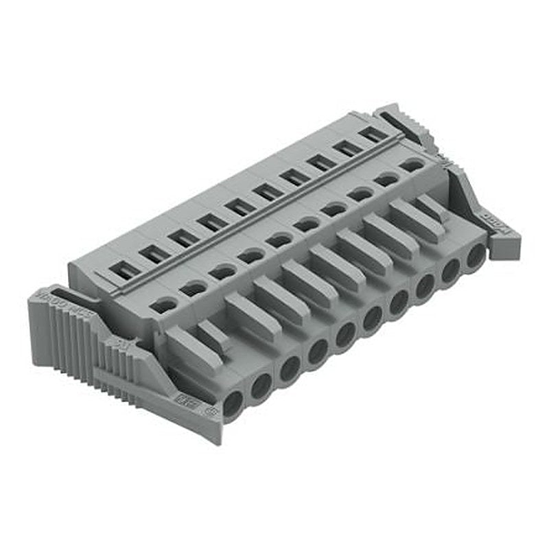 WAGO 231 Series Snap-in Connector Female Cage Clamp, 10-Pole, 16A, 10-Way