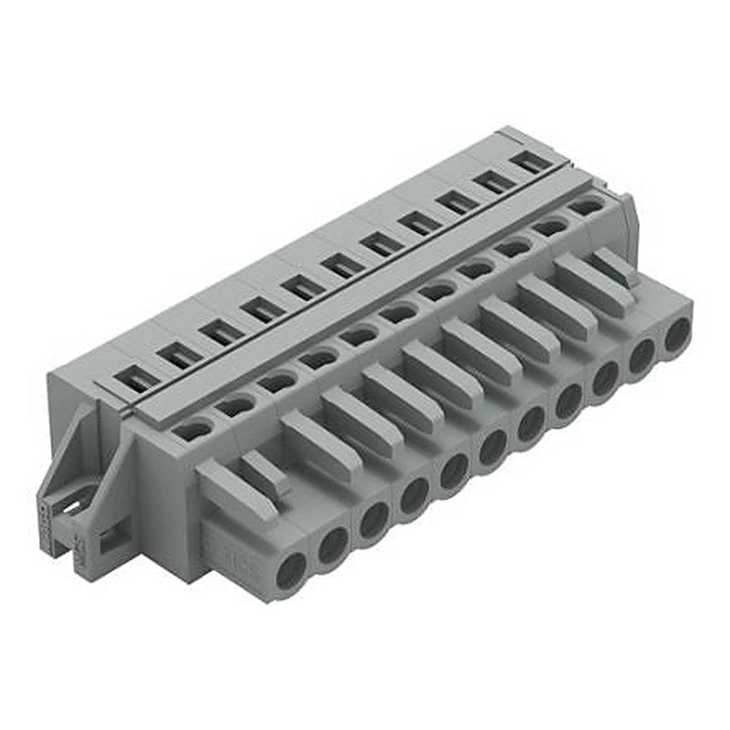 WAGO 231 Series Feed Through Connector Female Cage Clamp, 11-Pole, 16A, 11-Way