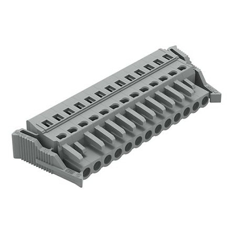 WAGO 231 Series Pluggable Connector Female Cage Clamp, 13-Pole, 16A, 13-Way