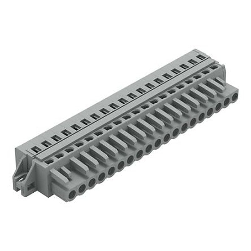 WAGO 231 Series Feed Through Connector Female Cage Clamp, 19-Pole, 16A, 19-Way