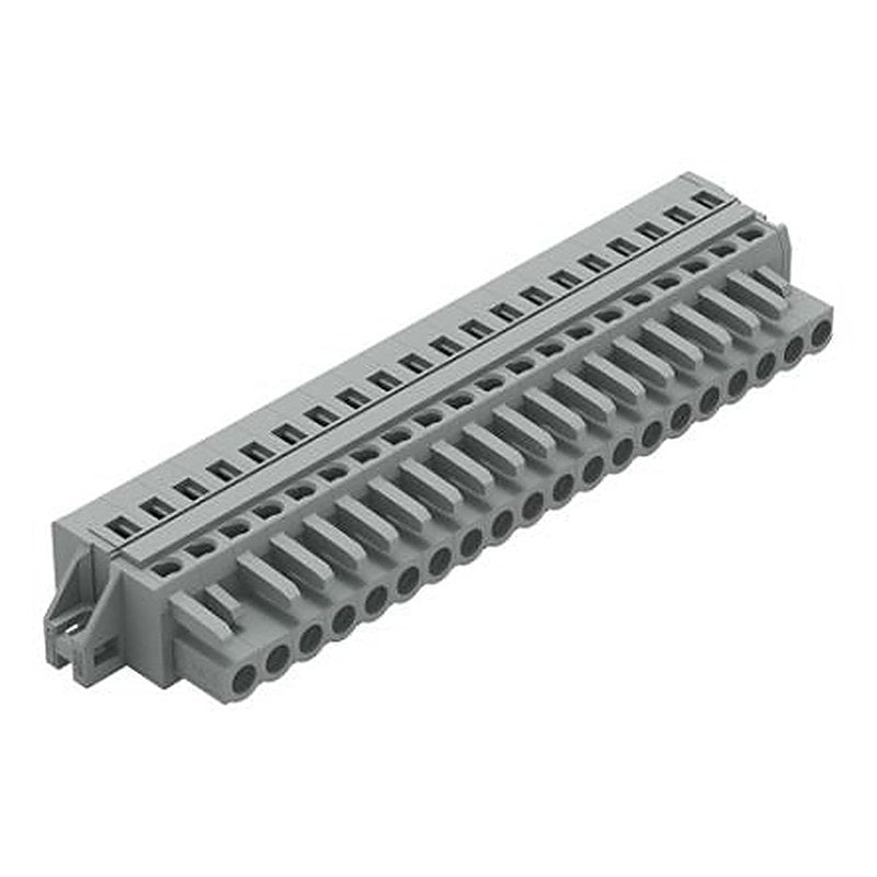 WAGO 231 Series Feed Through Connector Female Cage Clamp, 20-Pole, 16A, 20-Way
