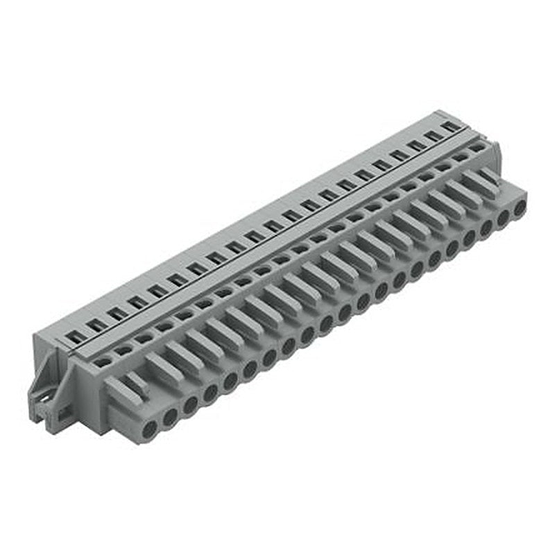 WAGO 231 Series Feed Through Connector Female Cage Clamp, 21-Pole, 16A, 21-Way