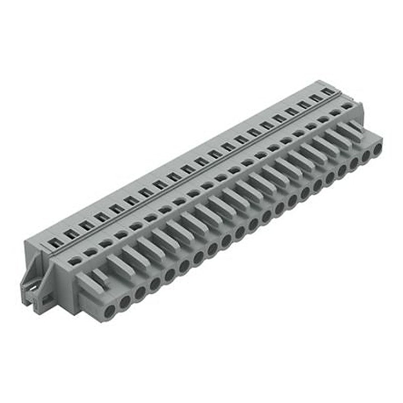 WAGO 231 Series Feed Through Connector Female Cage Clamp, 21-Pole, 16A, 21-Way
