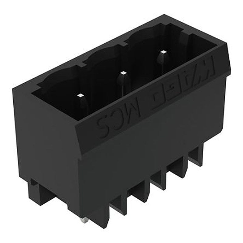 WAGO 231 Series Straight PCB Header, 3 Contact(s), 5 mm Pitch, 1 Row, Shrouded