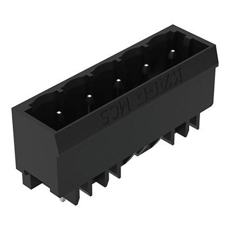 WAGO 231 Series Straight PCB PCB Header, 5 Contact(s), 5 mm Pitch, 1 Row, Shrouded