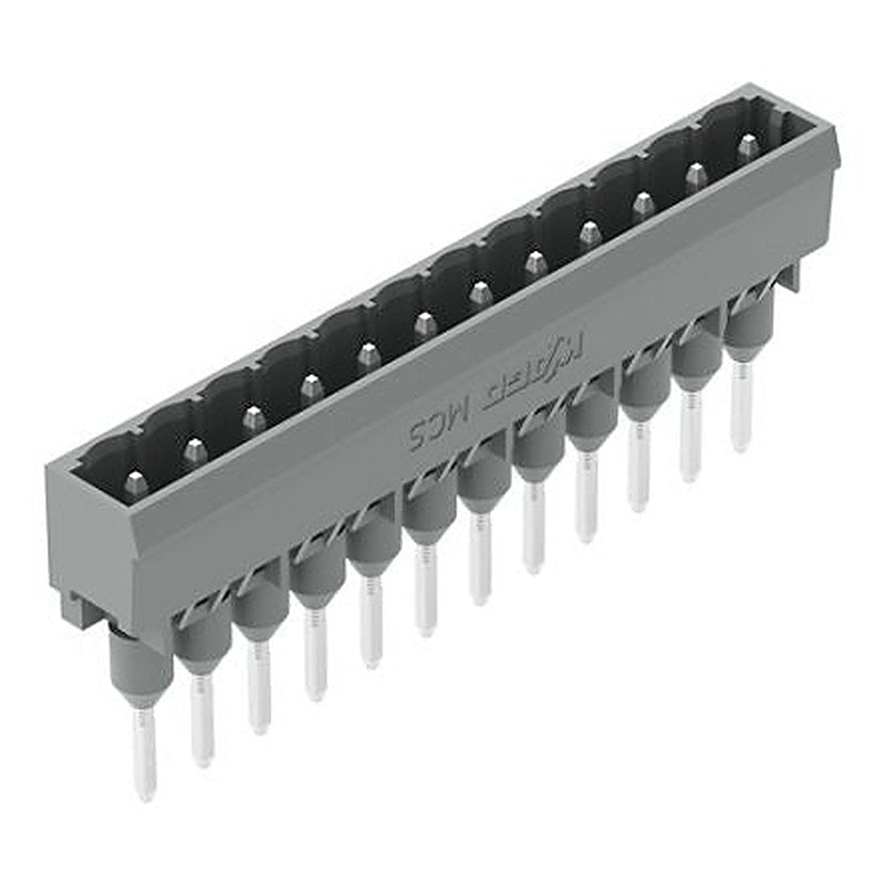 WAGO 231 Series Straight DIN Rail PCB Connector, 12 Contact(s), 5 mm Pitch, 1 Row, Shrouded
