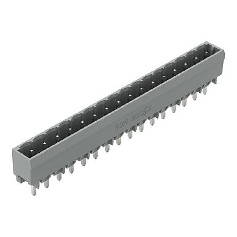 WAGO 231 Series Straight PCB PCB Header, 16 Contact(s), 5 mm Pitch, 1 Row, Shrouded