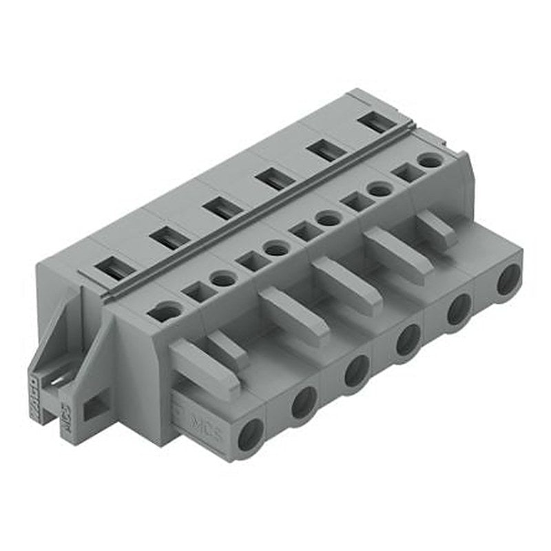 WAGO 231 Series Cable Connector Female Cage Clamp, 6-Pole, 16A, 6-Way
