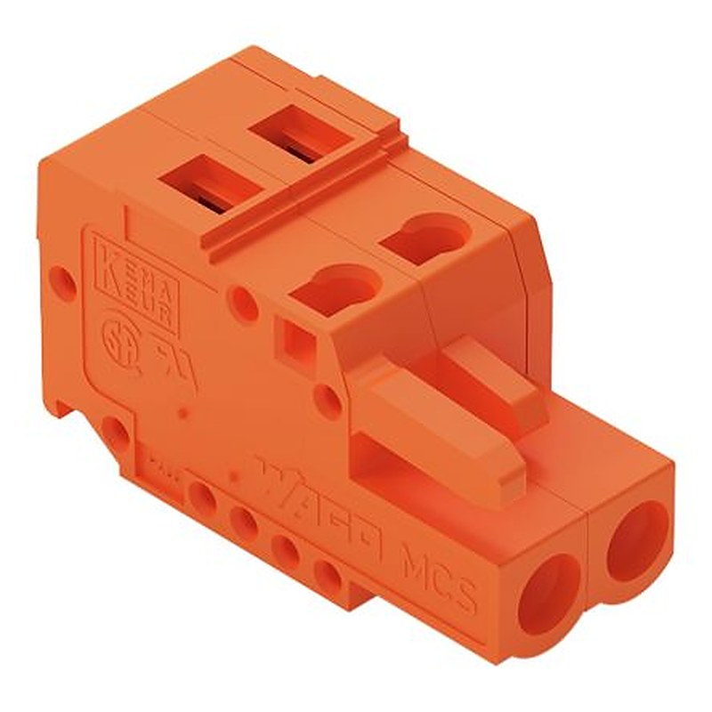 WAGO 231 Series Pluggable Terminal Block, 2-Contact, 5.08 mm Pitch, 1 Row, 231-302/026-000-1