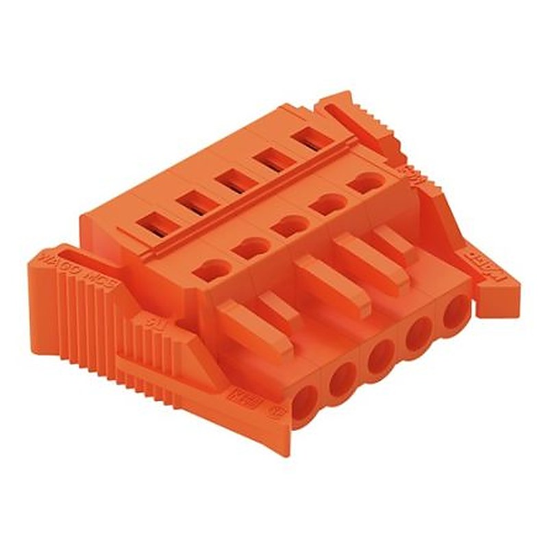 WAGO 231 Series Snap-in Connector Female Cage Clamp, 5-Pole, 16A, 5-Way