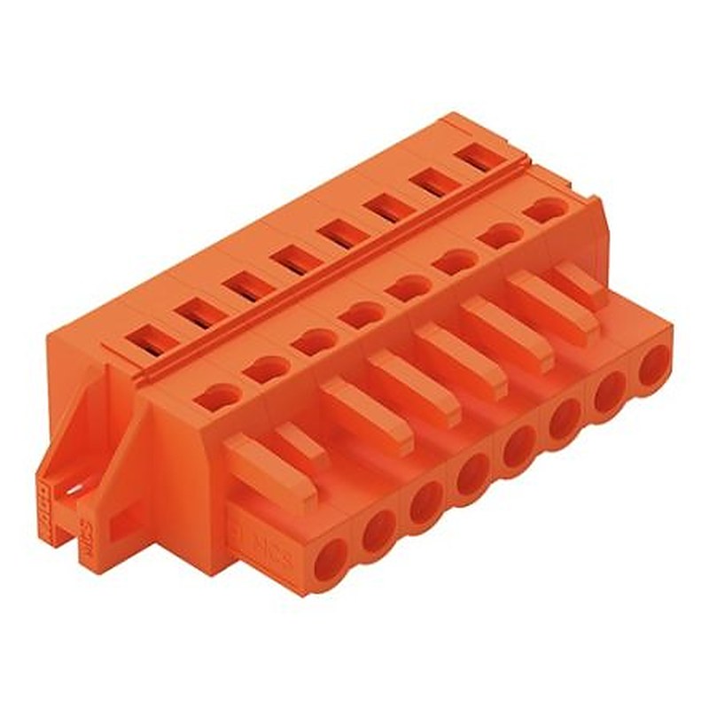 WAGO 231 Series Snap-in Connector Female Cage Clamp, 8-Pole, 16A, 8-Way
