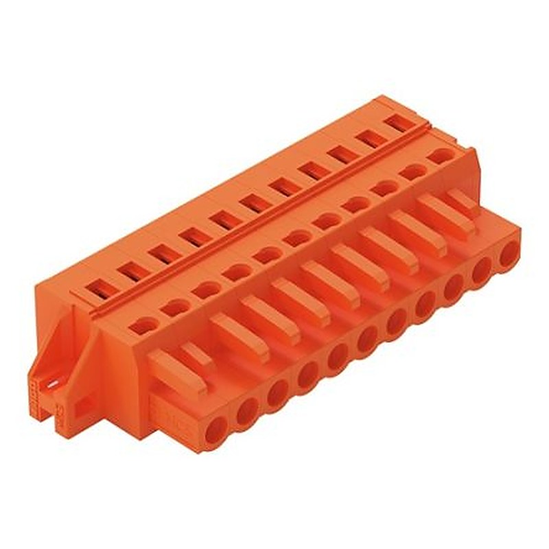 WAGO 231 Series Snap-in Pluggable Connector Female Cage Clamp, 11-Pole, 16A, 11-Way