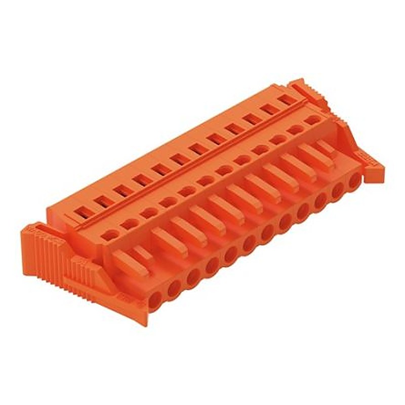 WAGO 231 Series Snap-in Pluggable Connector Female Cage Clamp, 12-Pole, 16A, 12-Way