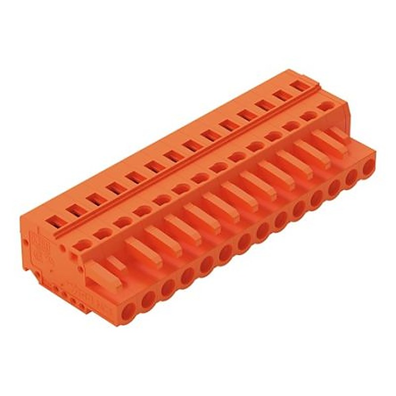 WAGO 231 Series Snap-in Connector Female Cage Clamp, 14-Pole, 16A, 14-Way