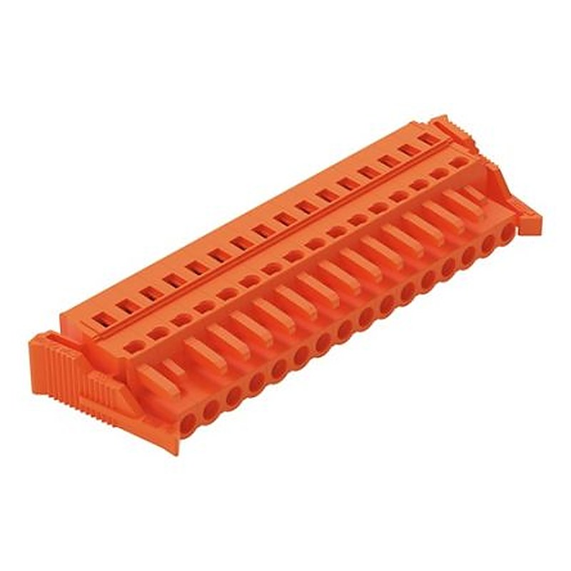 WAGO 231 Series Snap-in Pluggable Connector Female Cage Clamp, 16-Pole, 16A, 16-Way