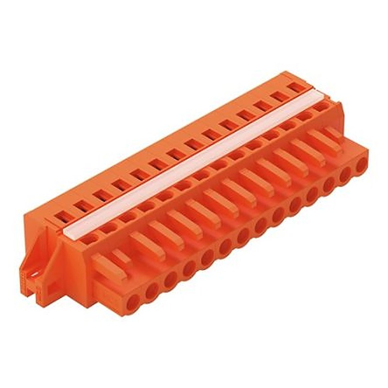 WAGO 231 Series Snap-in Pluggable Connector Female Cage Clamp, 22-Pole, 16A, 22-Way