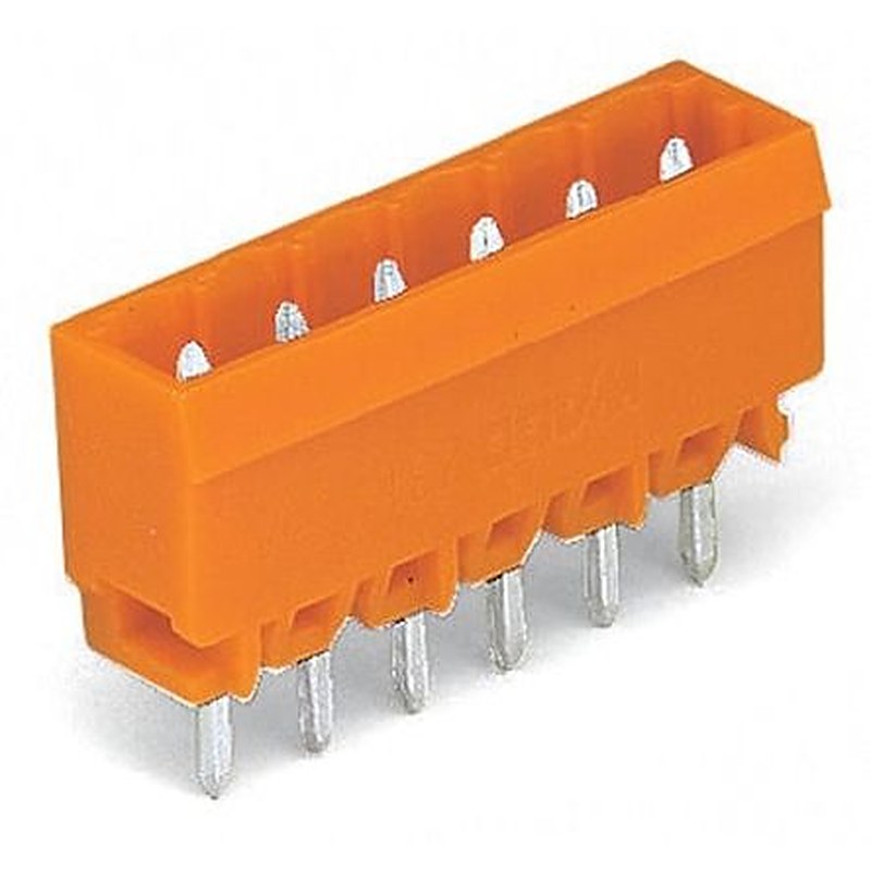 WAGO 231 Series Straight Horizontal and Vertical Mount PCB Header, 16 Contact(s), 5.08 mm Pitch, 1 Row, Shrouded