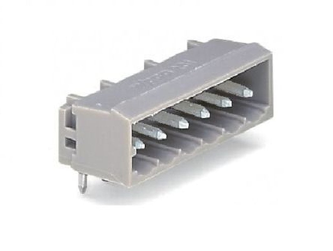 WAGO 231 Series Angled PCB PCB Header, 10 Contact(s), 5 mm Pitch, 1 Row
